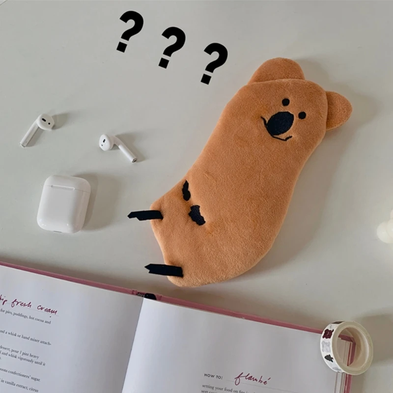 

Kawaii Animal Koala Soft Plush Pencil Case Pen Bag Student Girl Portable Storage H9EB