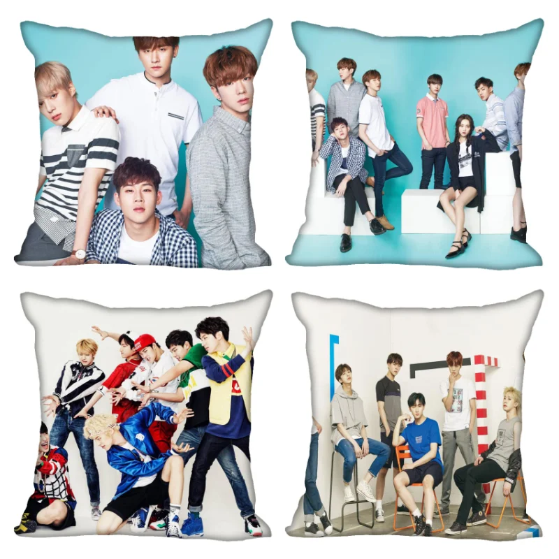 Чехол-Подушка Monsta X KPOP для дома невидимый на молнии размеры 40X40 45X45 см | Дом и сад