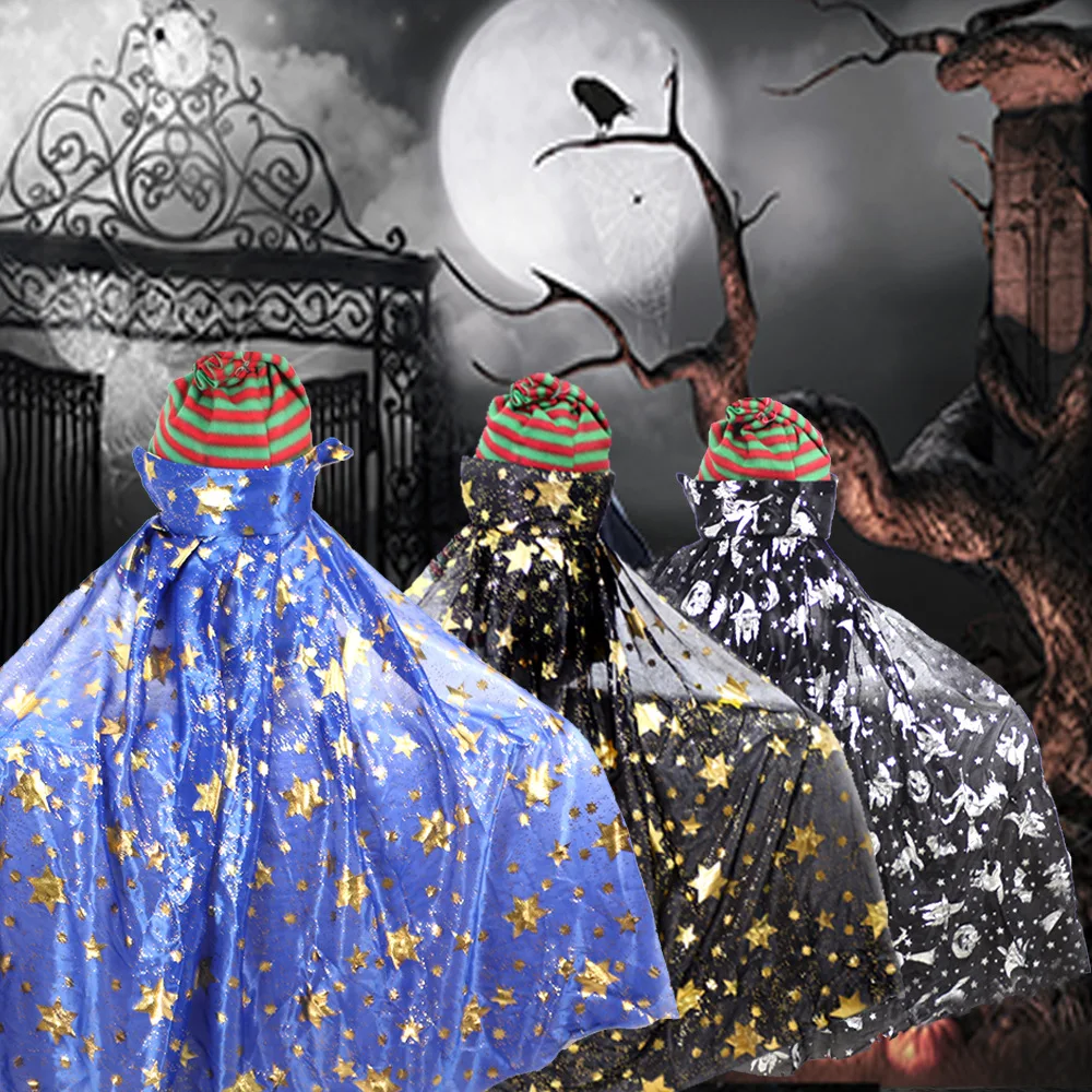 

Украшения на Хэллоуин, цветная бронзовая детская накидка на Хэллоуин для мальчиков и девочек, новинка 2021