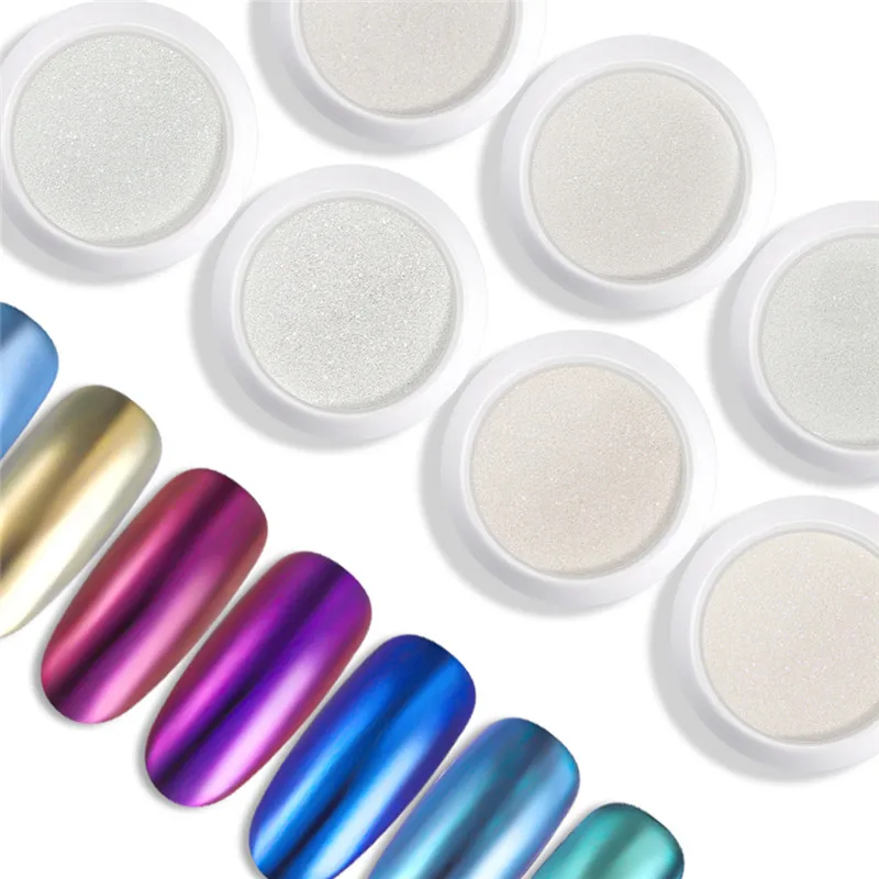 1 коробка порошок для ногтей пыль жемчужный белый бриллиант волшебный дизайн