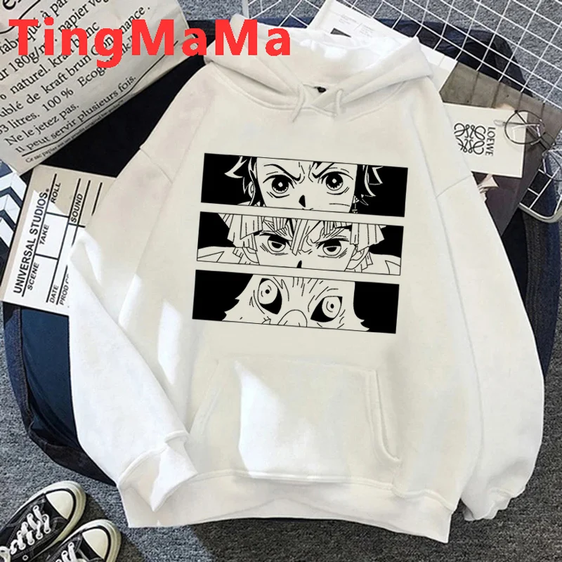 

Demon Slayer Kimetsu No Yaiba Tanjiro Kamado Nezuko hoodies men y2k aesthetic Korea printed streetwear male clothing sweatshirts
