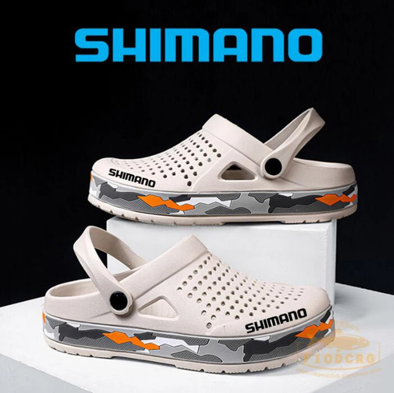 Мужские камуфляжные сандалии для рыбалки SHIMANO дышащие Нескользящие мягкие пляжа