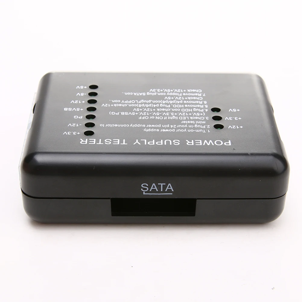 Тестер блока питания 20/24 Pin для PSU ATX SATA HDD тестер измерительный присветодиодный ПК