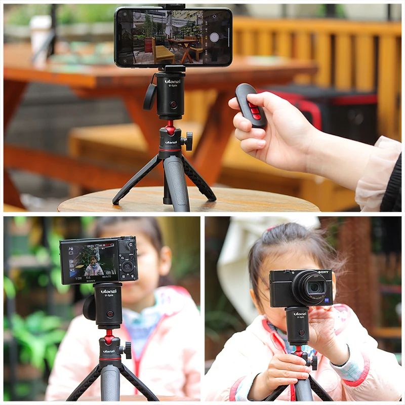 Ulanzi U SPin 360 Вращающаяся головка с шаровой головкой Трипод для смартфона Gopro экшн