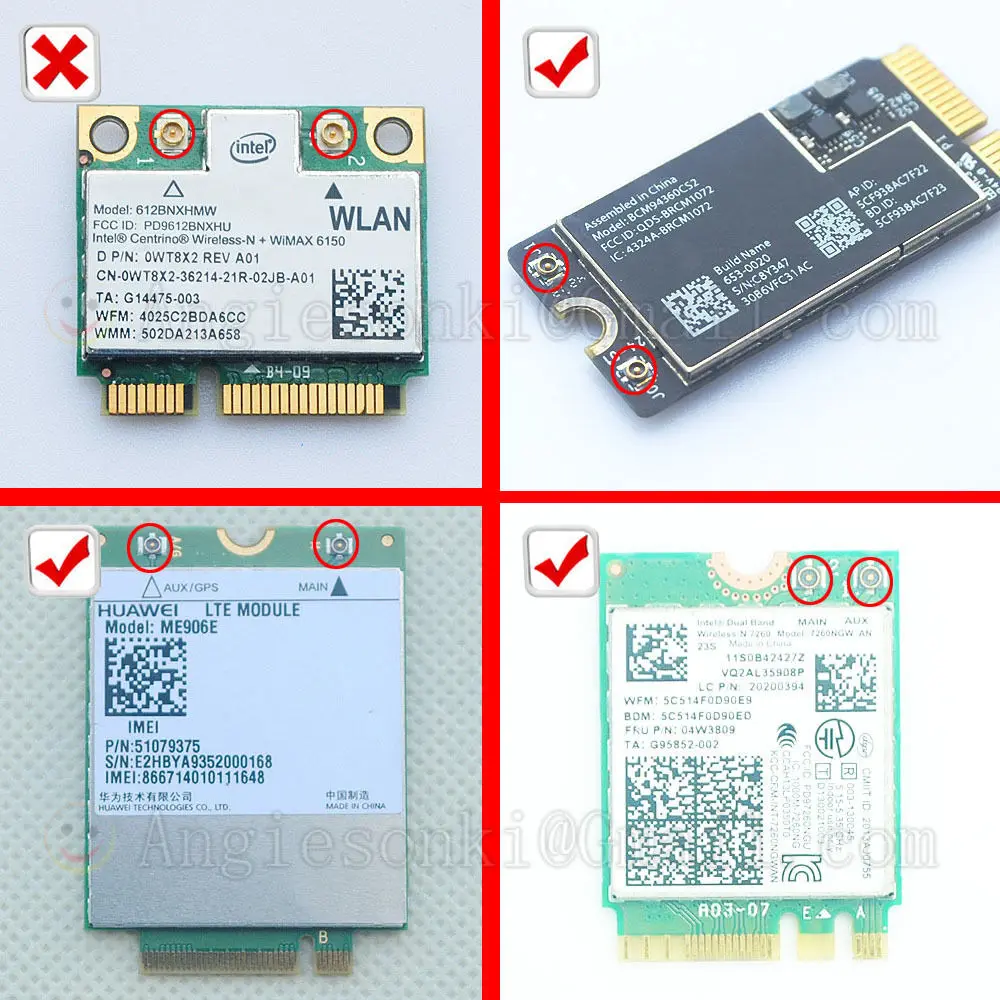 ipex mhf4 245g wifi антенны для 7260 7265 huawei me906e me906v me906j me906c me936 mu736 bcm94352z