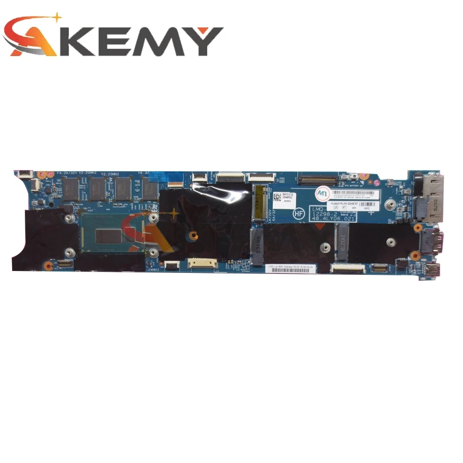 akemy laptop motherboard for lenovo thinkpad x1 carbon 00hn769 main board sr1ea i7 4600u cpu 8gb ram works free global shipping