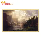 вышивка крестом наборы рукоделие, наборы для вышивки 11CT водорастворимые рисунки на холсте 14C, пейзаж Sierra Lake-NCMS119