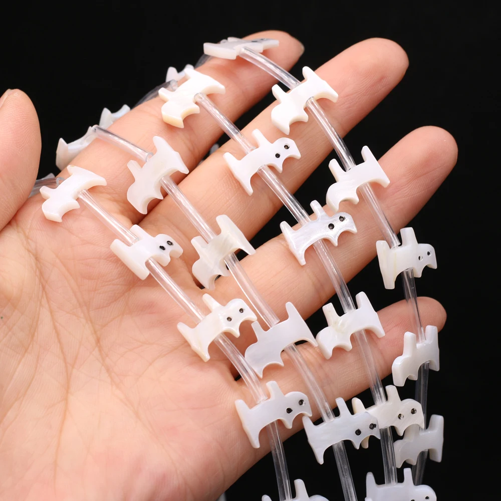 

10Pcs/20Pcs Hot Sale Natural Freshwater Shell Beads Cat-Shaped For Jewelry Making DIY Necklace Bracelet Earrings Ring Accessory