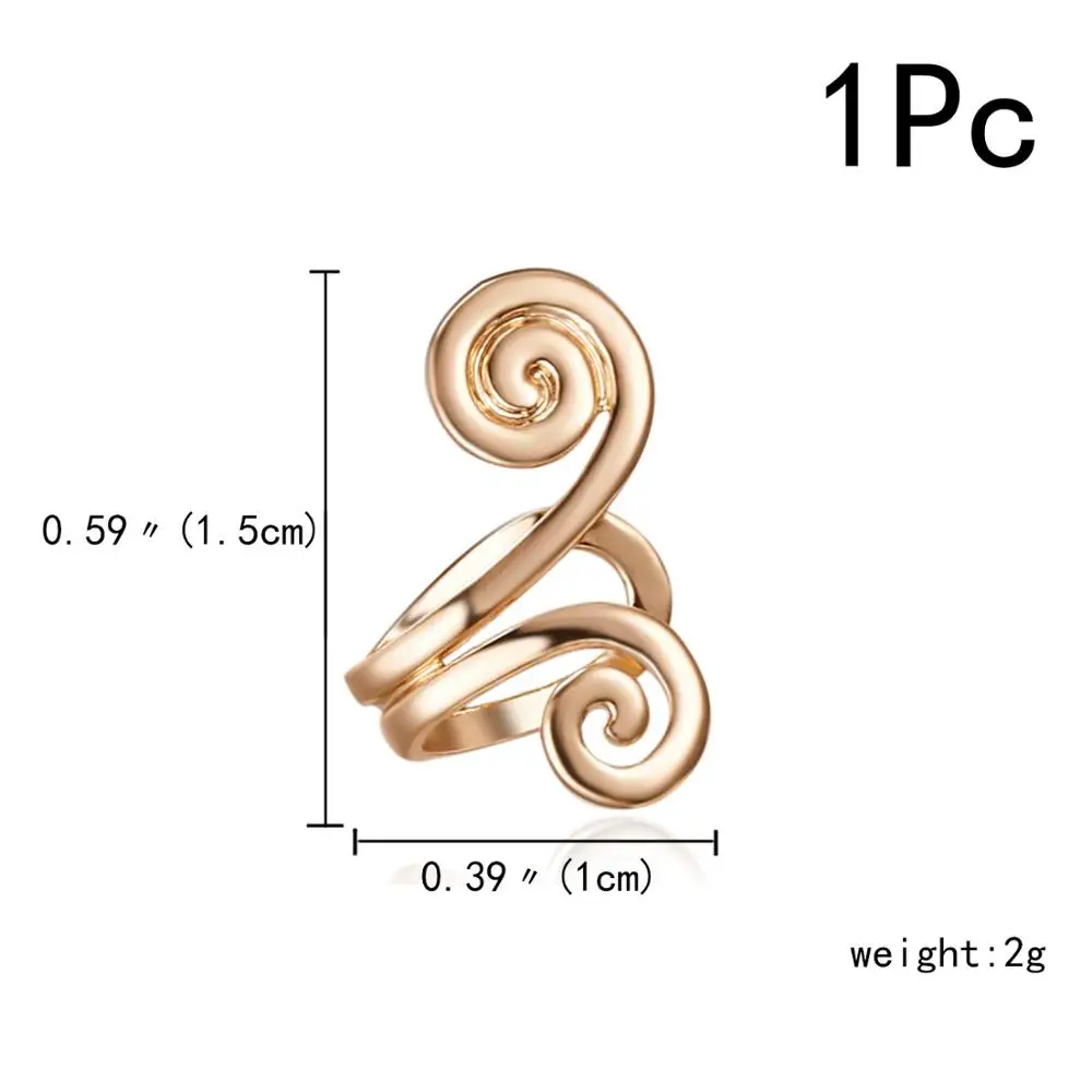 1Pcs Ear Clip Temperament Simple Unisex Fashion Jewelry Cartilage Punk Rock Cuff Wrap No Piercing-Clip On Earrings for Women Men