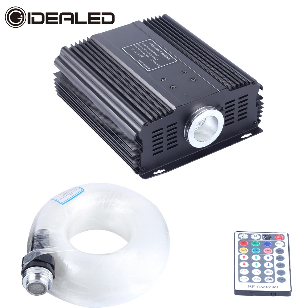 DMX 75 Вт RGB светодиодный волоконно оптический двигатель Драйвер Свет 4 м 550 шт. 0 мм