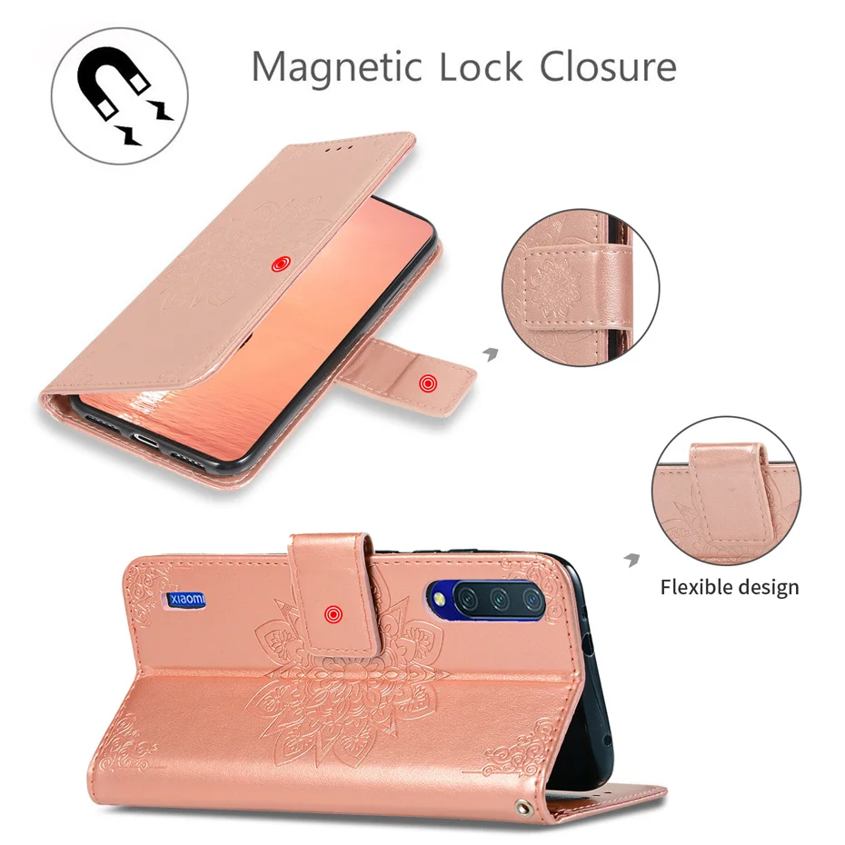 Чехол-бумажник с объемным цветочным рисунком для Xiaomi mi A3 Lite A3 Pro M1906F9SH, чехол-книжка S для Xio mi CC9E CC9, кожаный чехол-книжка с морем