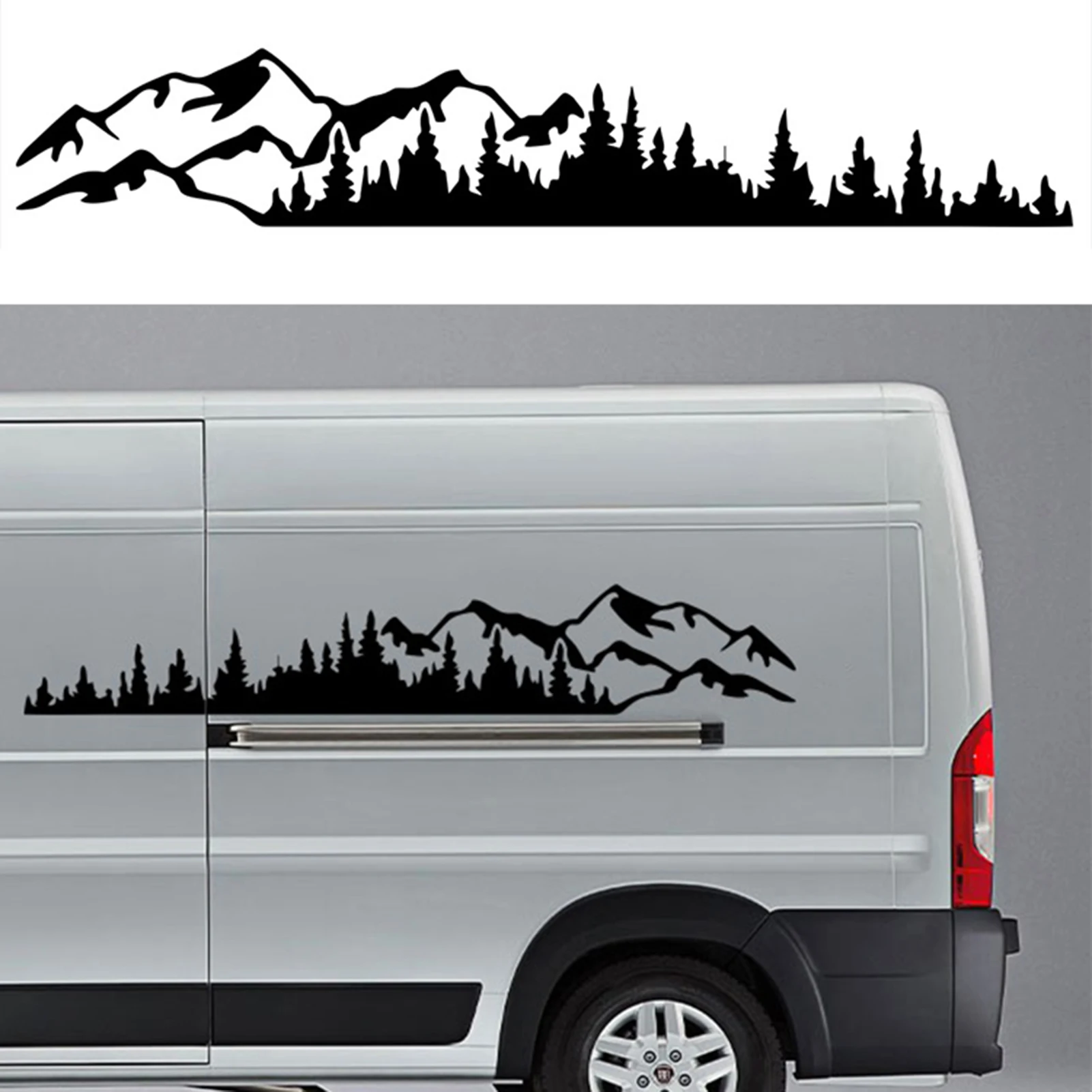 

1 шт., автомобильная эмблема с изображением дерева, горного леса