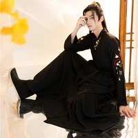 new men hanfu robe costume traditional chinese fairy costumes embroidery hanfu robe stage performance clothing