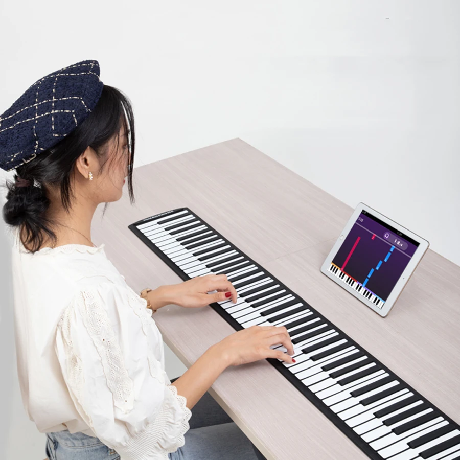 Electronic Piano 88 Key Keyboard Folding Smart Professional Piano Simple Female Beginner Portable Synthetiseur Key Instruments