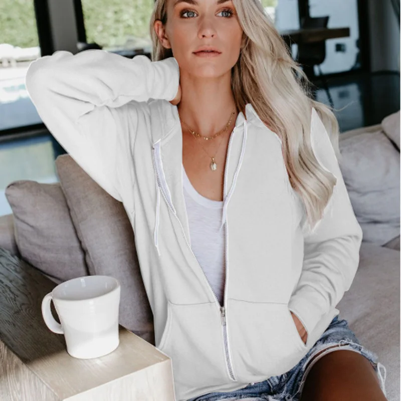 Новые осенние Для женщин s короткий свитер Женское пальто утепленное с молнией и