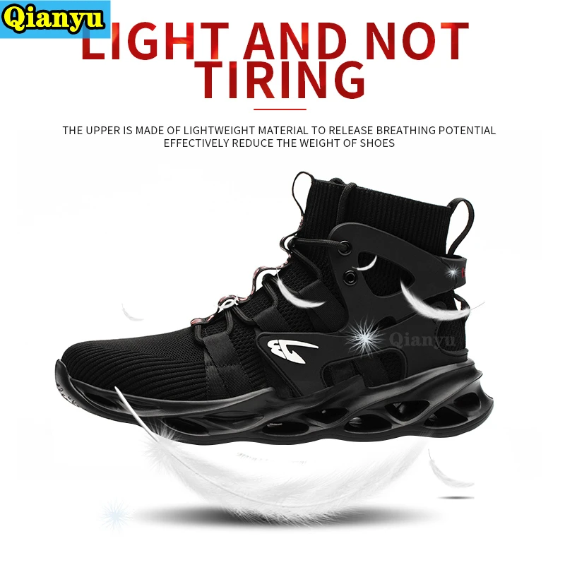 

2021Women and Men Work Safety Shoes Be Applicable Outdoor Steel Toe Anti Smashing Puncture Proof Work Boots