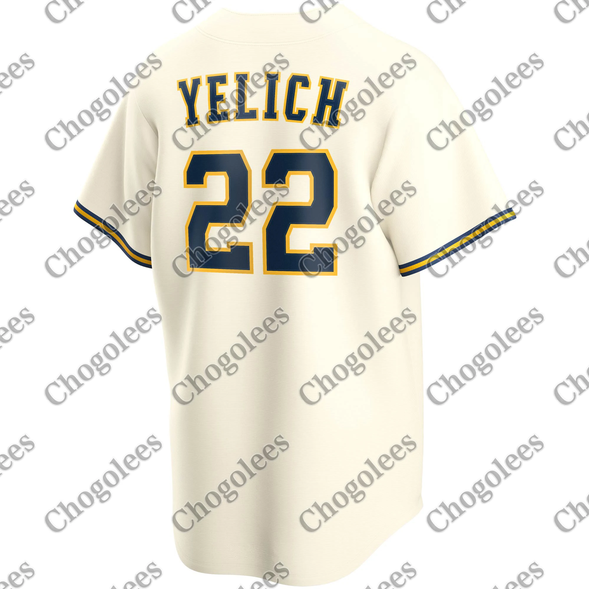 

Baseball Jersey Christian Yelich Milwaukee Home 2020 Player Jersey - Cream