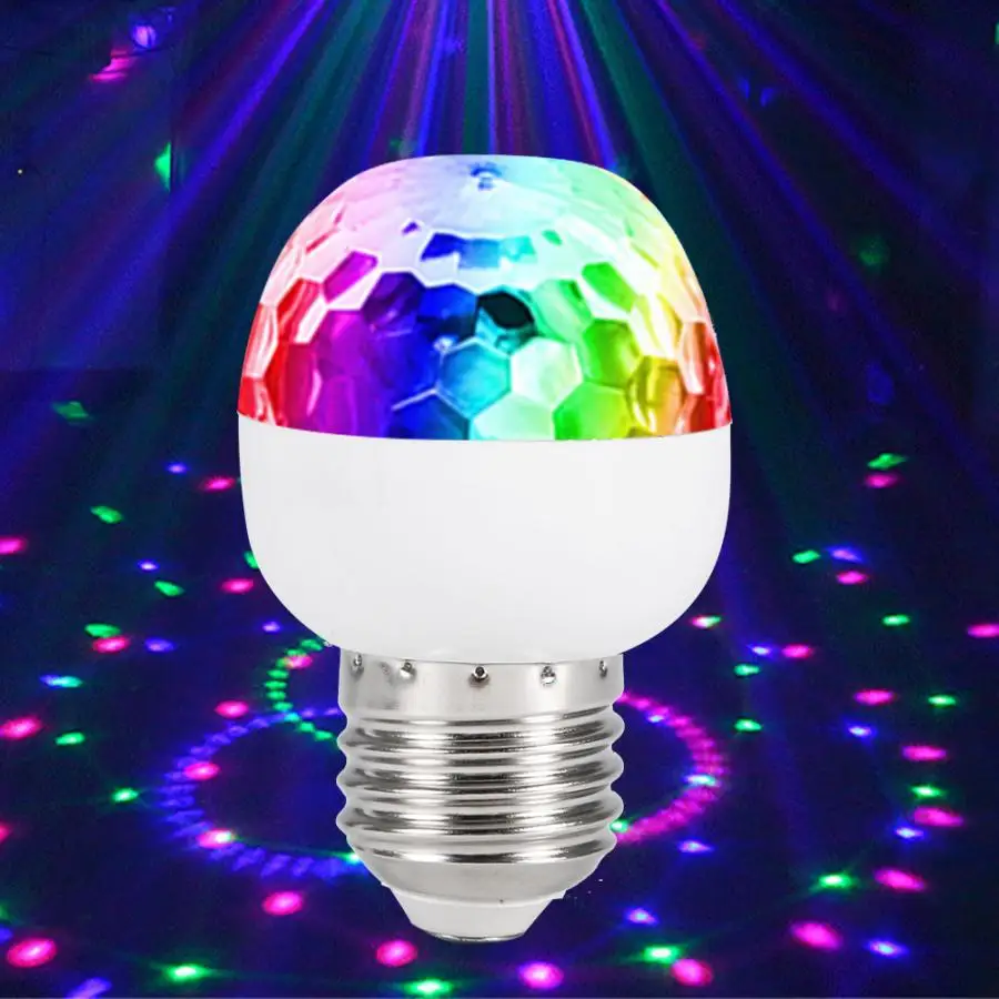 E14 AC85 265V 3 Вт E27 RGB светодиодный светильник яркие украшения для вечеринки с пультом