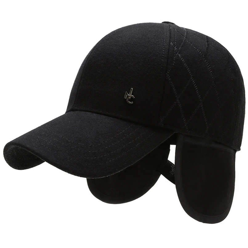 Новая зимняя мужская бейсболка шапка для папы шапка-Дальнобойщик теплая