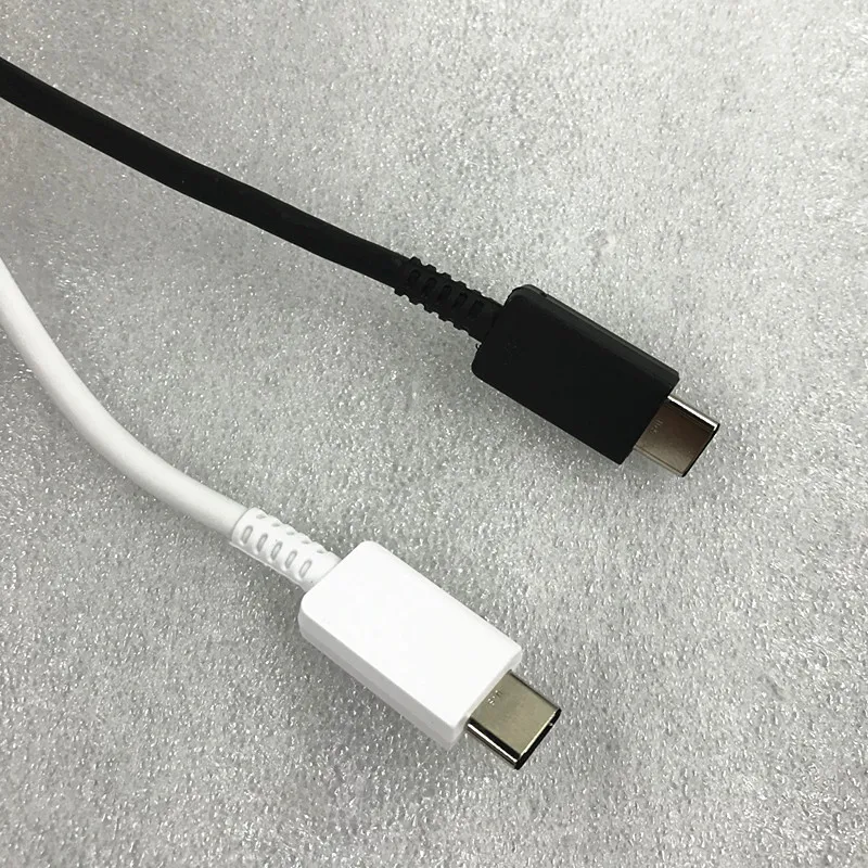Оригинальный Samsung Note 20 Plus 5A двойной USB Type C супербыстрый зарядный кабель