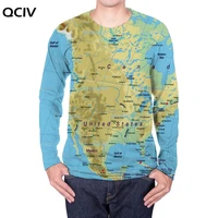 qciv map long sleeve t shirt men pattern long sleeve shirt harajuku 3d printed tshirt mens clothing casual fashion high quality