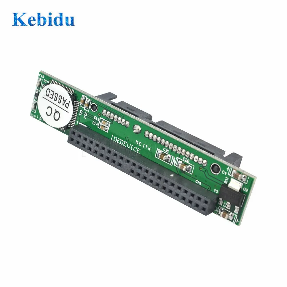Kebidu IDE 44 pin 2 5 дюйма к SATA ПК адаптер конвертер 133 Гб/с Поддержка ATA 100 HDD CD DVD серийный