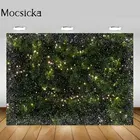 Фон Mocsicka для фотосъемки новорожденных детей с изображением зимнего снежного леса рождественской елки