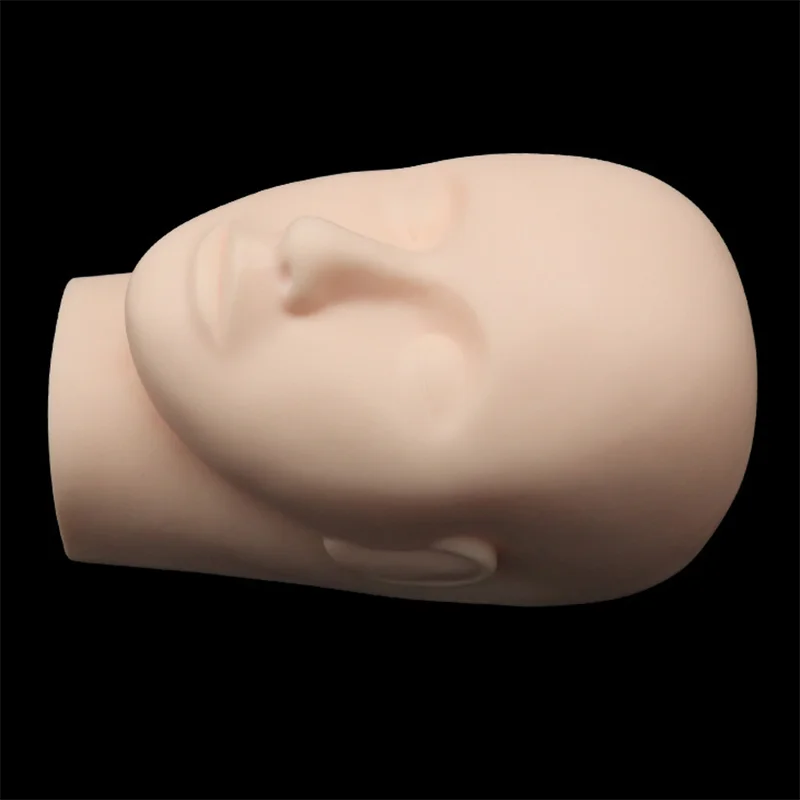 Силиконовый манекен для наращивания ресниц с имитацией головы глаз средство