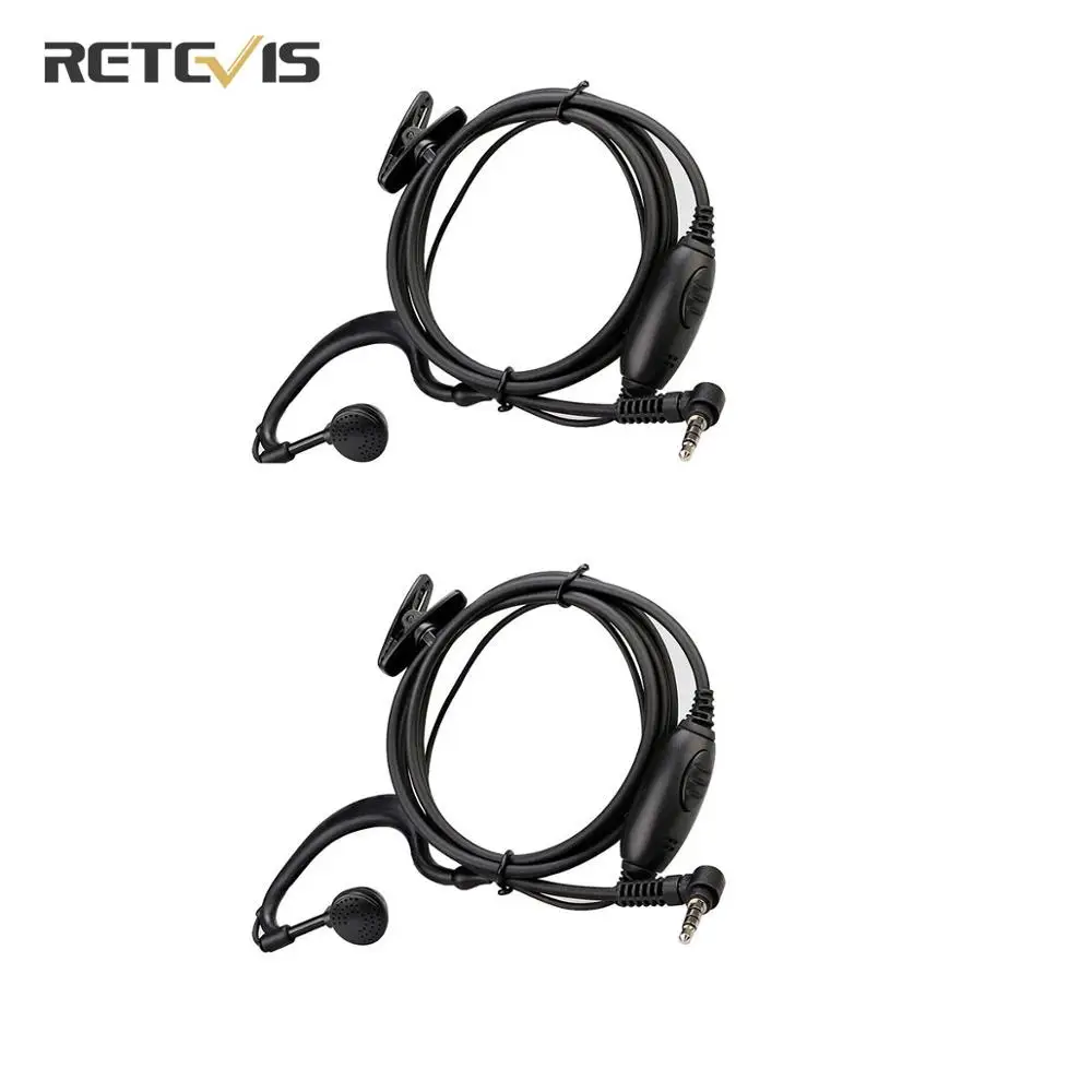 Наушники вкладыши Retevis EEY001 с микрофоном PTT 3 5 мм|Запчасти и аксессуары для раций| |