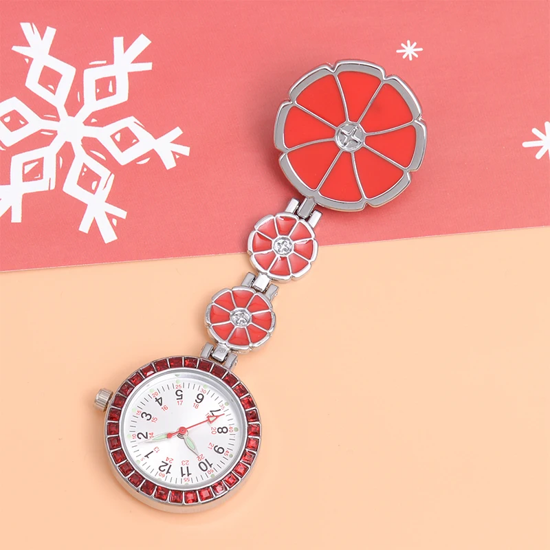 Crystal Nurse Watch Medical Hanging Brooch Doctor Pocket Watch Quartz Luxury Luminous Hospital Gift Dropshipping