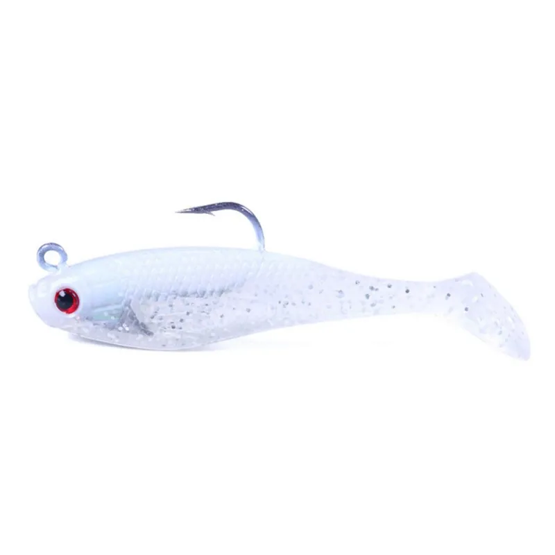 

6pcs Fishing Lure Bait Soft Lure Color Package Lead Fish 8cm/10g Winter Ice Fishing Lure Winter Fishing Tackle