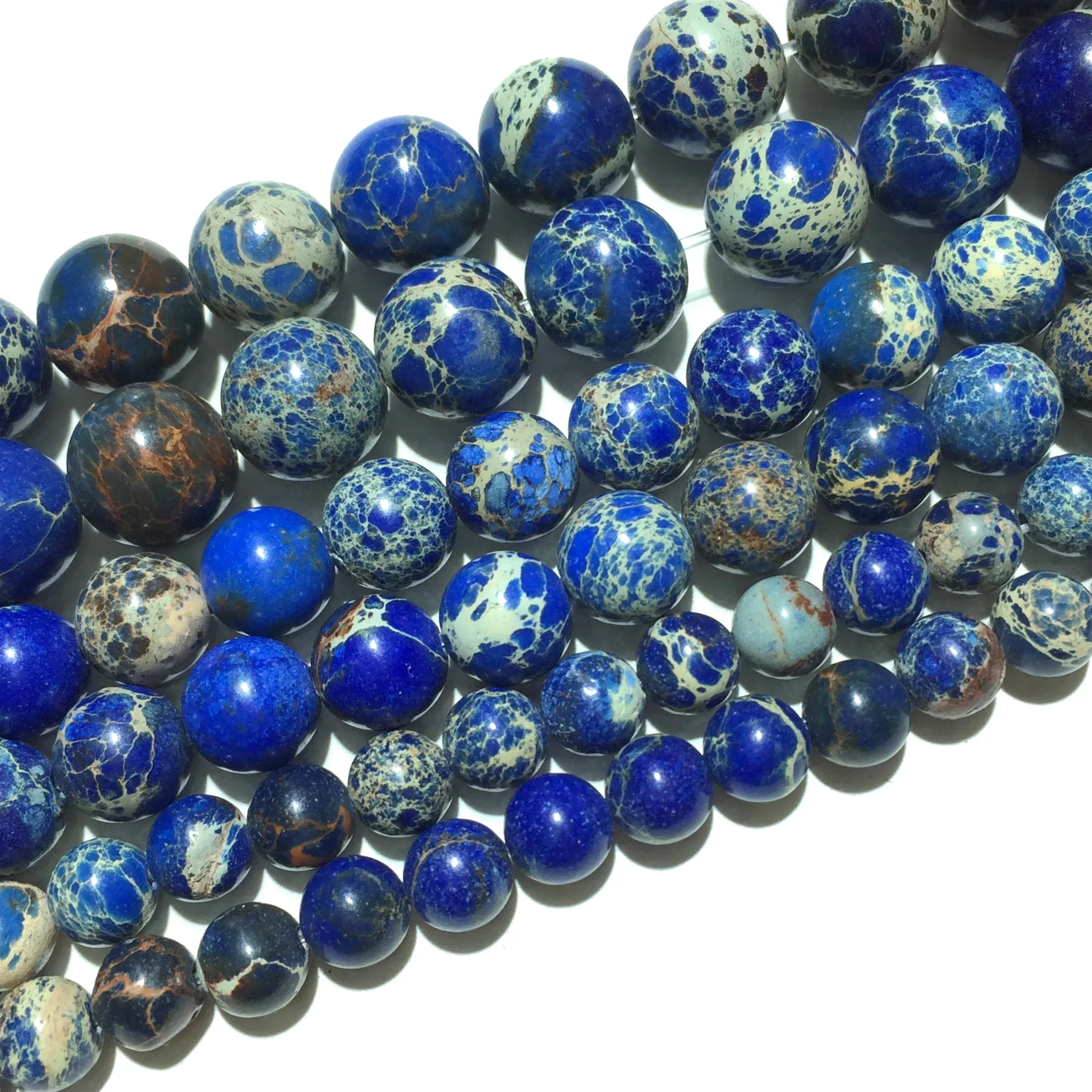 Натуральные Синие Бриллианты гладкие круглые бусины россыпью камень размером 4 6