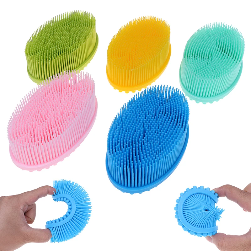 Новинка щетка для чистки шампуня массажер душа силиконовая расческа кожи головы