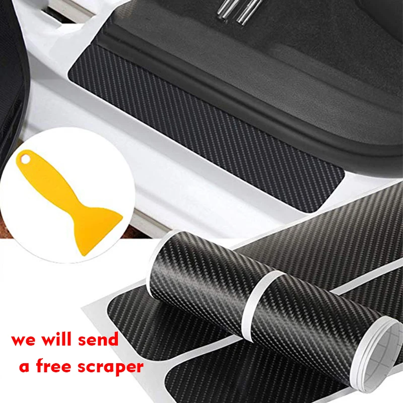 

For Dodge Challenger Car Stickers Styling Accessories Waterproof Door Sill Scuff Welcome Pedal Decal Car Produts 4Pcs