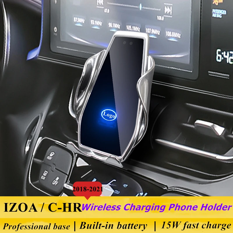 

Для Toyota IZOA C-HR 2018-2021 Автомобильный держатель для телефона с вентиляционным отверстием Беспроводное зарядное устройство 360 навигационный Кро...