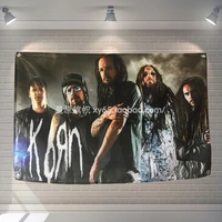 large rock hip hop reggae banners flags tapestry wall art metal music cloth poster bedroom dormitory decor hanging painting