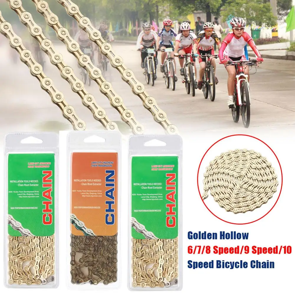 

High Quality 6-10-Speed Bicycle Hollow Transmission Chain Road Mountain Bike Durable Chain for Campagnolo Shimano Sram