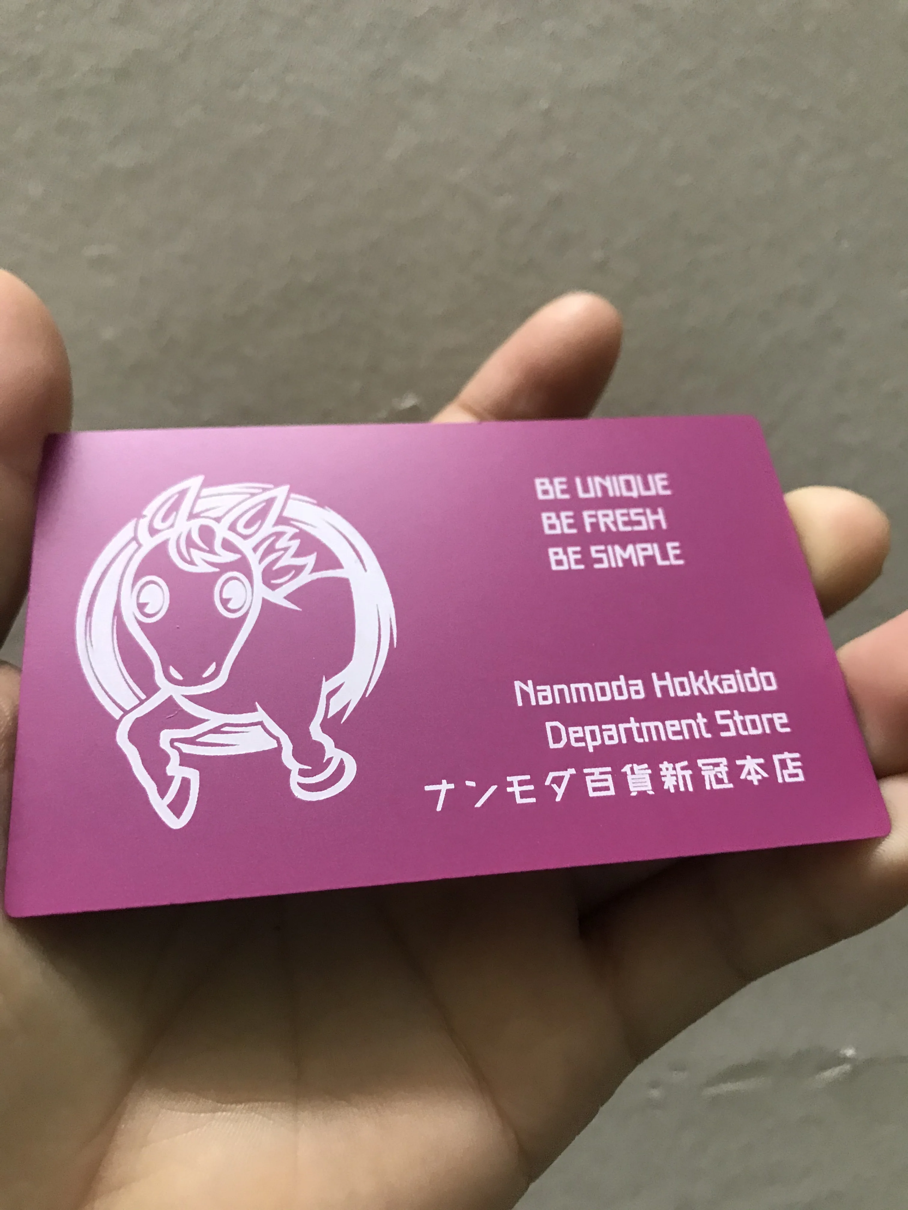 

Metal Business Card Free design customized for souvenir