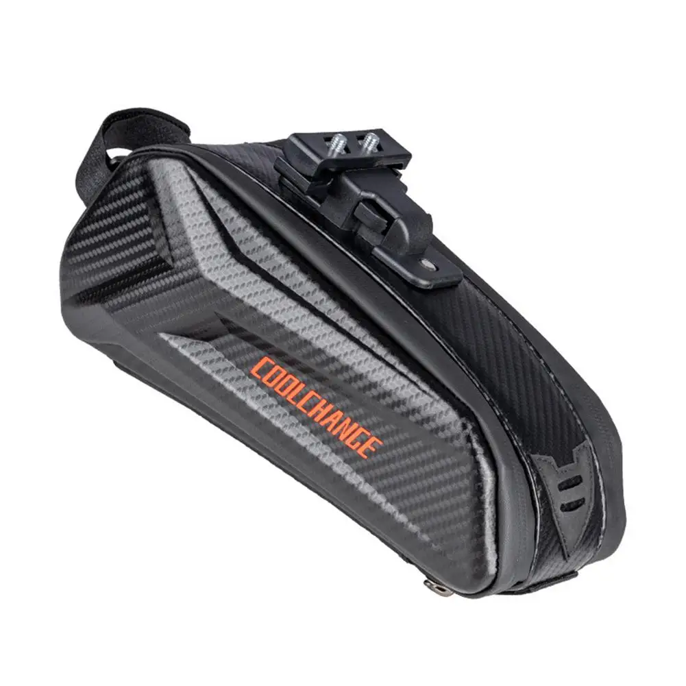 

Large Capacity Bicycle Saddle Bag Hard Shell Mountain Road Bikes Under Seat Bag Eye-catching Reflective For Bicycle Bikes
