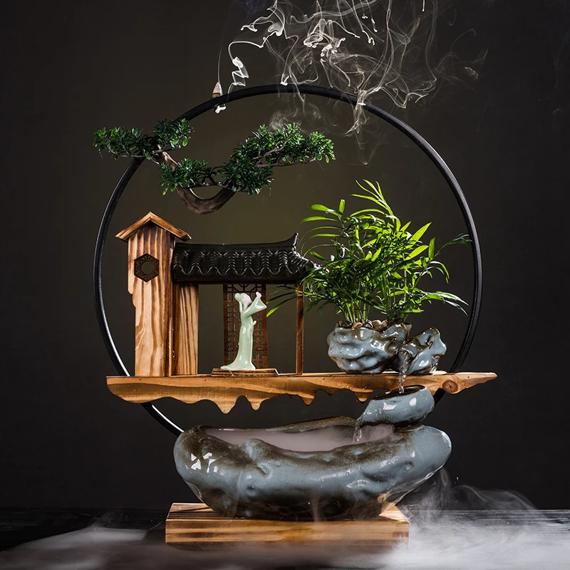 

Large Incense Burner Modern Statue Backflow Smoke Incense Burner Ceramic Assuaging House Encensoir Incense Burners BG50IB