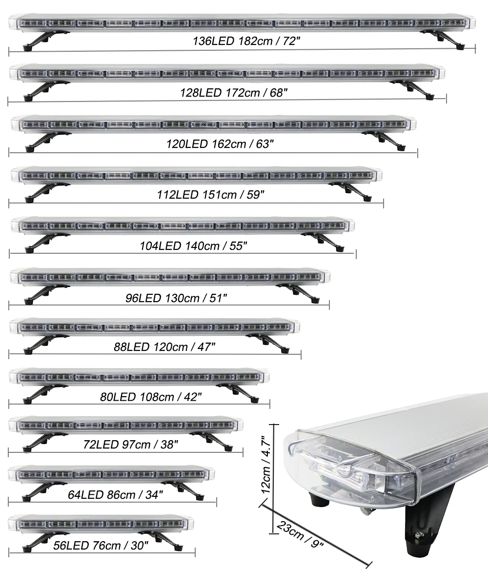 12V/24V 30 &quotдо 72&quot автомобиль грузовик полиции светодиодный мерцающий светильник