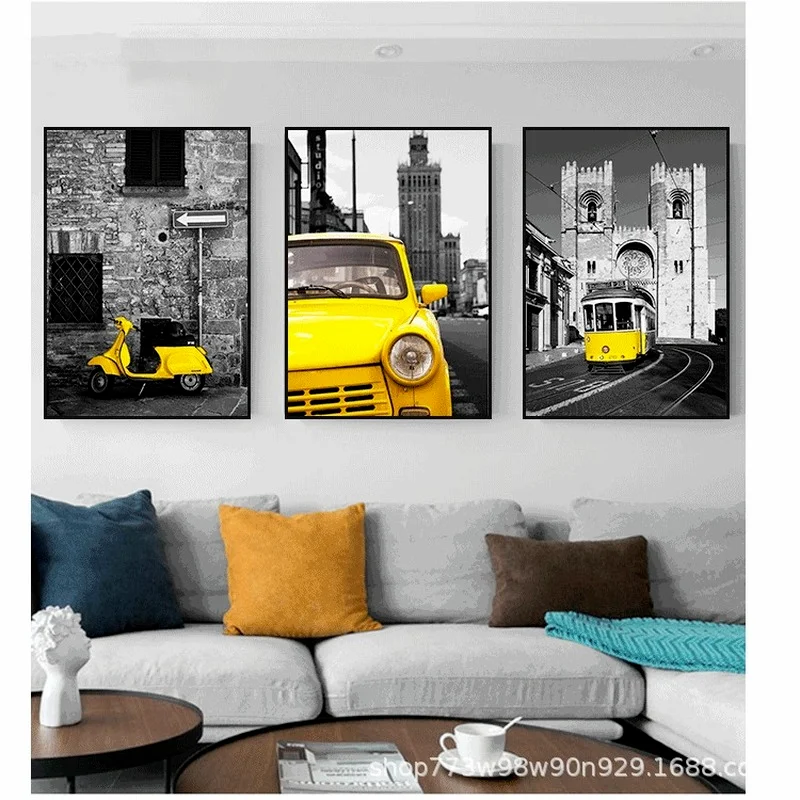 

Triptych Decorative Painting Modern Living Room Sofa Mural Light Luxury Mural Wall Poster Artistic Gift Print Bedroom Decor
