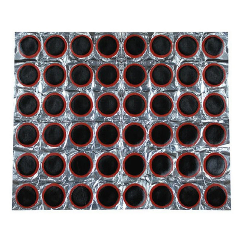 

48Pcs Bike Repair Kits Tire Tyre Tube Rubber Puncture Patches Set Cycling Puncture Patch Bicycle Motor Bike(not contain glue)