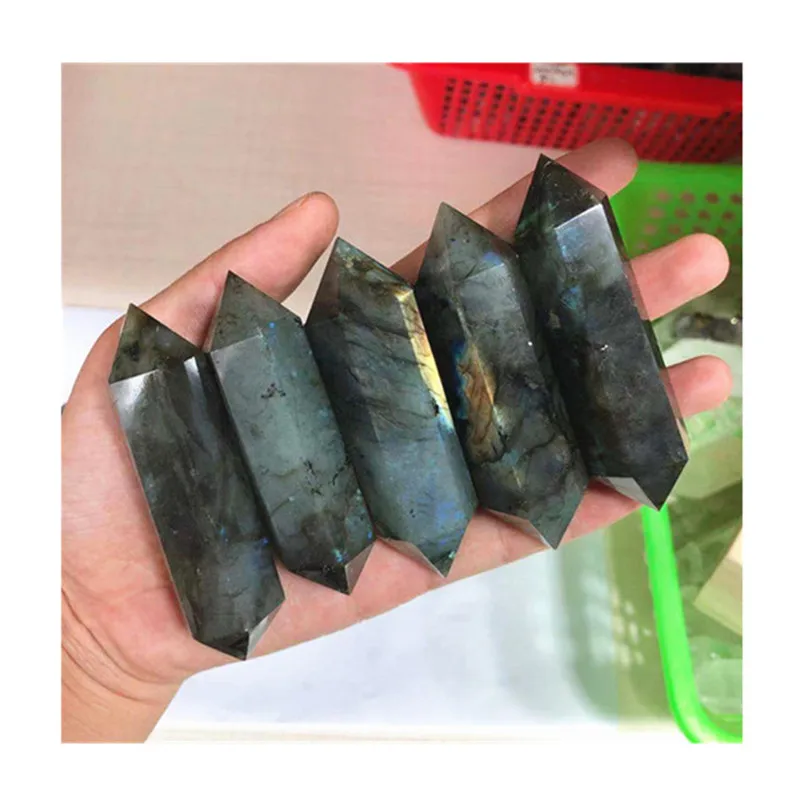 

Лабрадорит двойная палочка ТОЧКА природные хрустальные башни для украшения