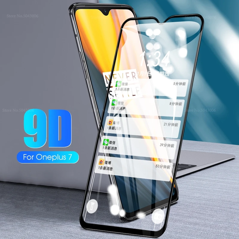 Защитная пленка стекло для Oneplus 7 7T 6 6T 9D закаленное One Plus полное покрытие защита