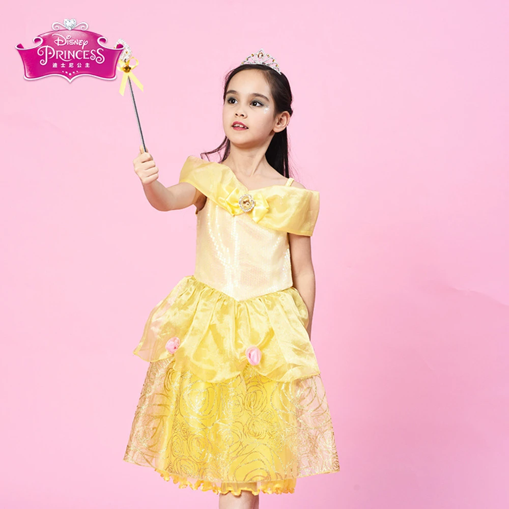 Disney/платье принцессы для маленьких девочек платья маленькой красивое платье