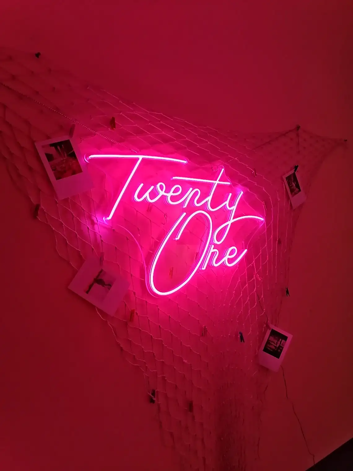 Светодиодная неоновая вывеска на заказ счастливая фотография двадцать один для