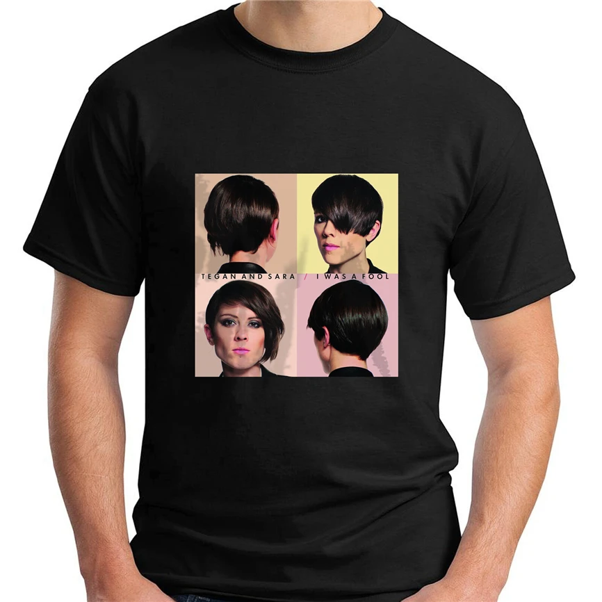 Новый Tegan And Sara Canadian инди поп Дуэль музыкальный мужской черный футболка Размер S 3XL