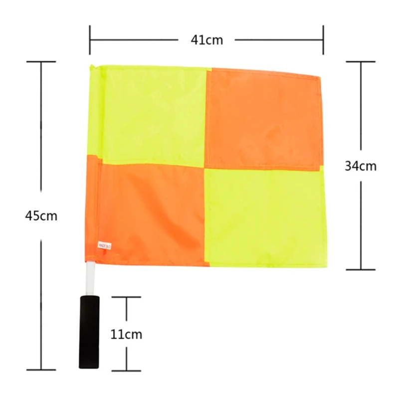 1 pair Professional Soccer Referee Flags Fair Play Football Linesman With Storage Bag Sports Game Equipment | Спорт и развлечения