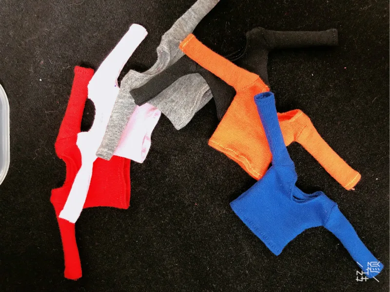 

1/12 Female Casual Cotton T-shirt Clothes Access Model Toys
